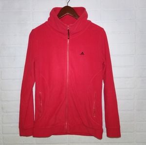 Adidas Fleece zip up Jacket High Collar